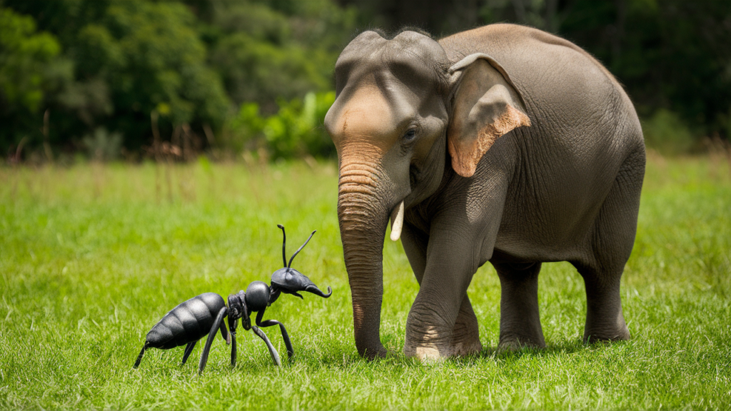 Ant Teases Elephant in Class