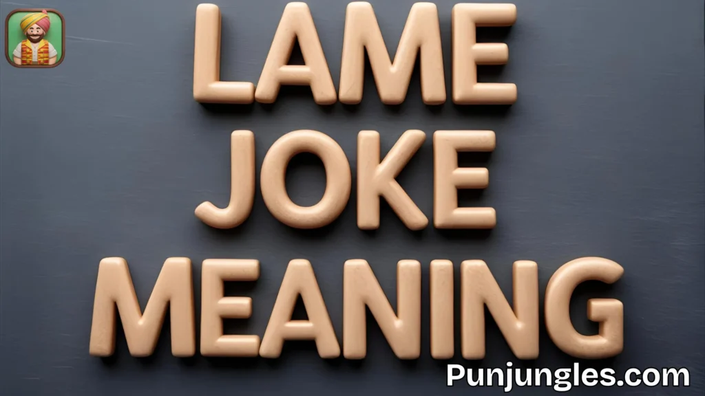 Lame Joke Meaning